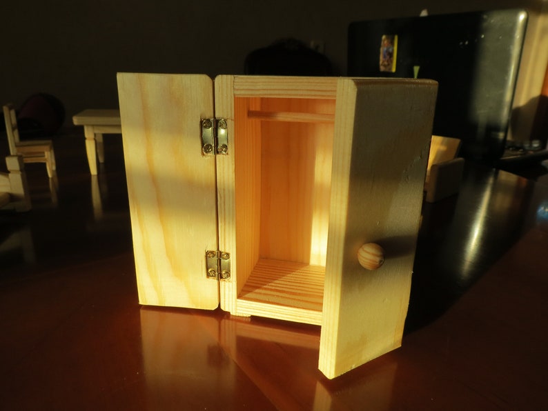 Handmade Miniature wooden furniture for dollhouse scale Etsy