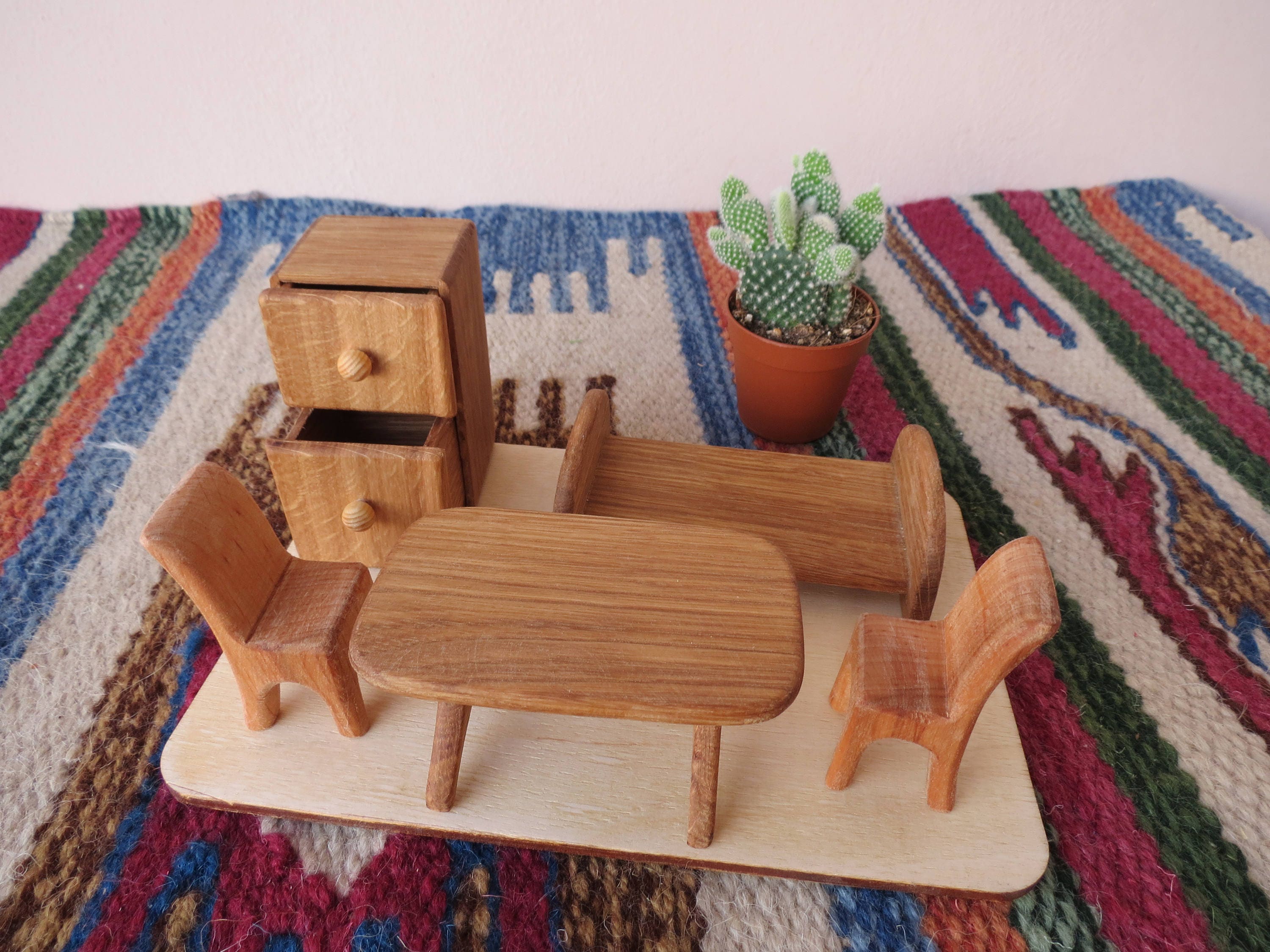 Handmade Miniature wooden furniture for forest dollhouse Etsy