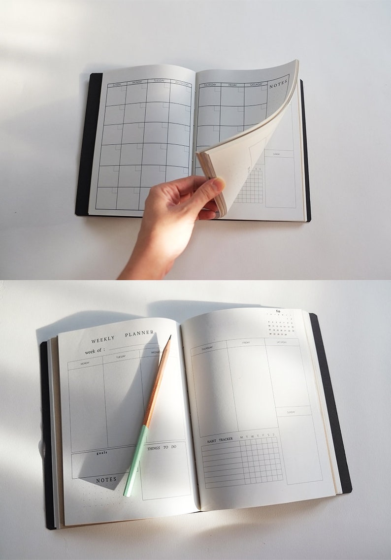 Midnight Star Planner Personalized Planner Bullet Journal Etsy