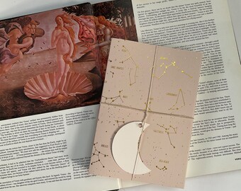 GOLD FOIL Constellation  notebook, Star notebook, Space notebook, A5 notebook