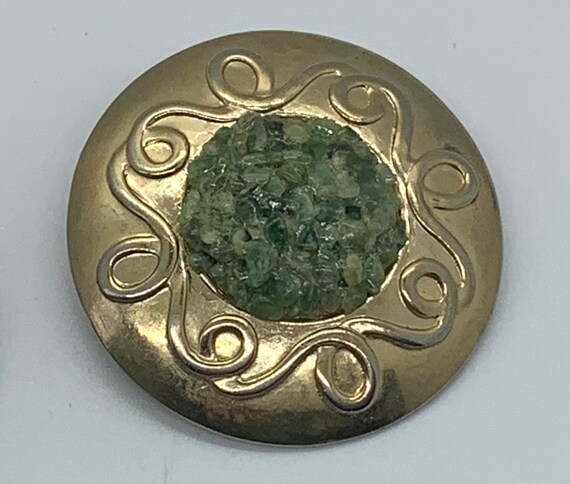 Large Circular Statement Earrings, Vintage - image 2