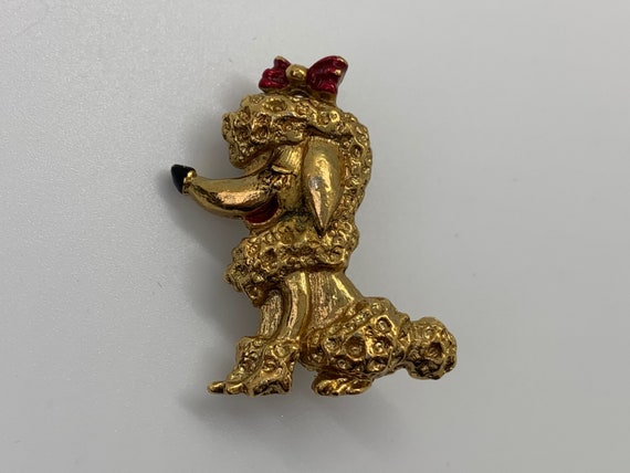 Vintage Poodle Scatter Pin, 1950s