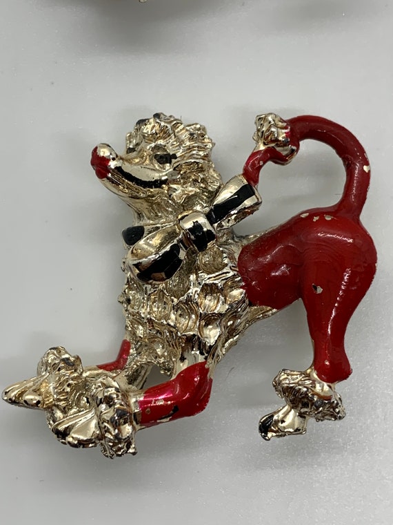 Poodle Pins, 1950s, Set of Two - image 4