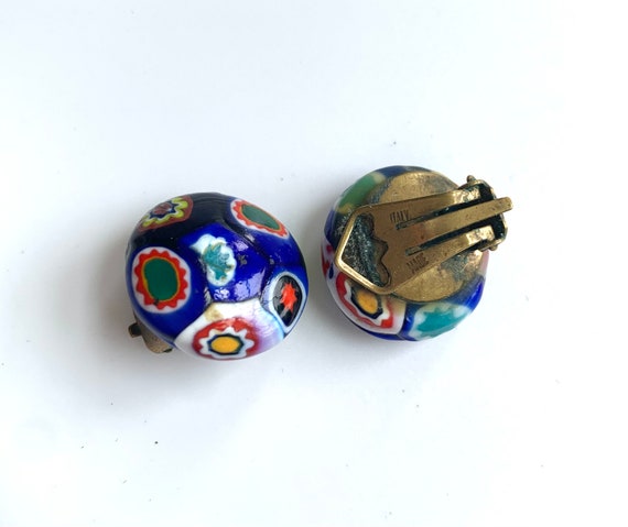 Vintage Italian Mosaic Earrings - image 4