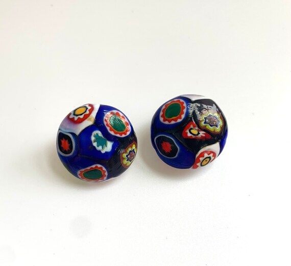 Vintage Italian Mosaic Earrings - image 1