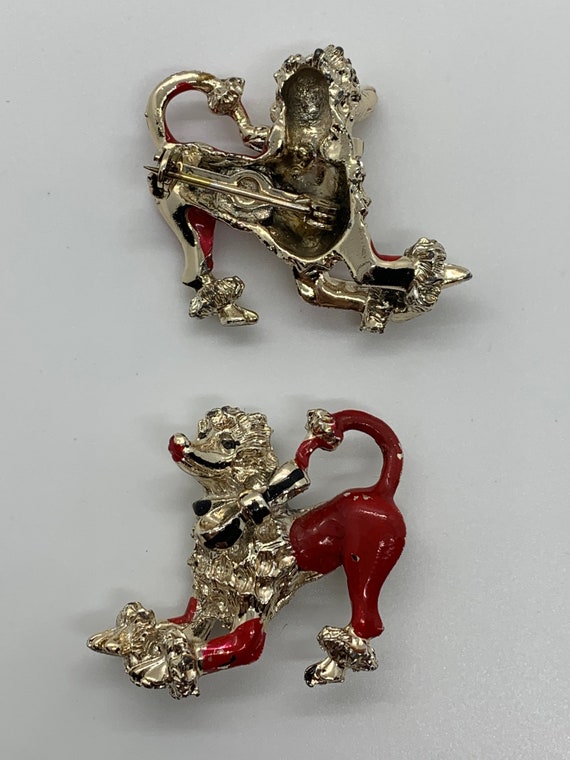 Poodle Pins, 1950s, Set of Two - image 5