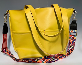 Vegan Leather Crossbody Handbag