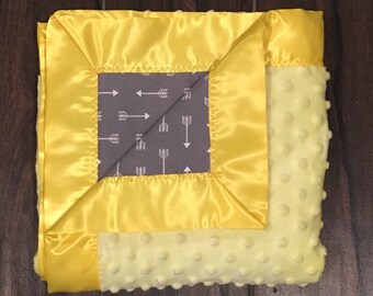 SunShine Minky Satin Baby Blanket