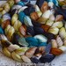 SW Merino/ Alpaca/ Nylon/ Silk 'Neverland' 4 oz wool combed top, hand dyed roving, Created by Elsie B superwash roving, black spinning fiber