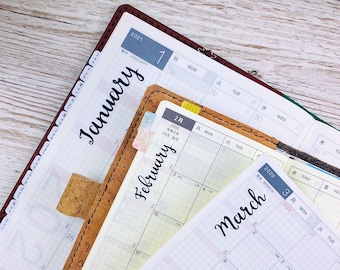 Hobonichi Monthly Script stickers; Clear Stickers; Pocket planner stickers; Hobonichi stickers; Calendar Stickers