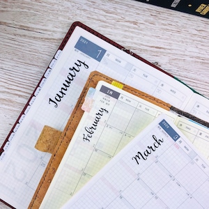 Hobonichi Monthly Script stickers; Pocket planner stickers; Hobonichi stickers; Calendar Stickers