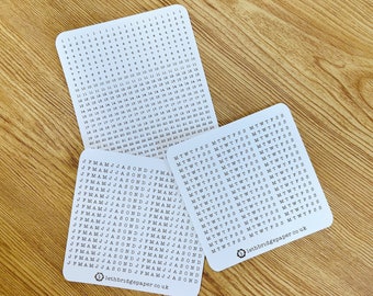Hobonichi Habit Tracker Stickers; Hobonichi Weeks; Planner Stickers; Hobonichi Cousin Stickers; Hobonichi A6 Stickers