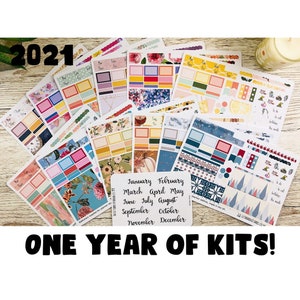 Hobonichi Year of Monthly Kits; Hobonichi Weeks Kits; Hobonich Cousin Kits; Full year of kits; Monthly Kit; Weeks Sticker;Hobonichi Stickers