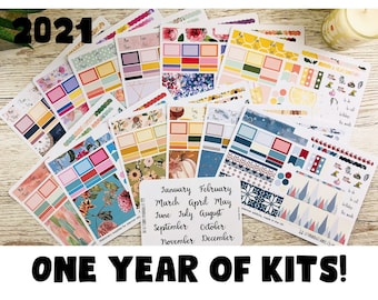 Hobonichi Year of Monthly Kits; Hobonichi Weeks Kits; Hobonich Cousin Kits; Full year of kits; Monthly Kit; Weeks Sticker;Hobonichi Stickers