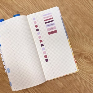 Planning Basics Sheets for the Hobonichi Pastels Pocket planner stickers Pastel Stickers Bujo stickers Hobonichi stickers image 4