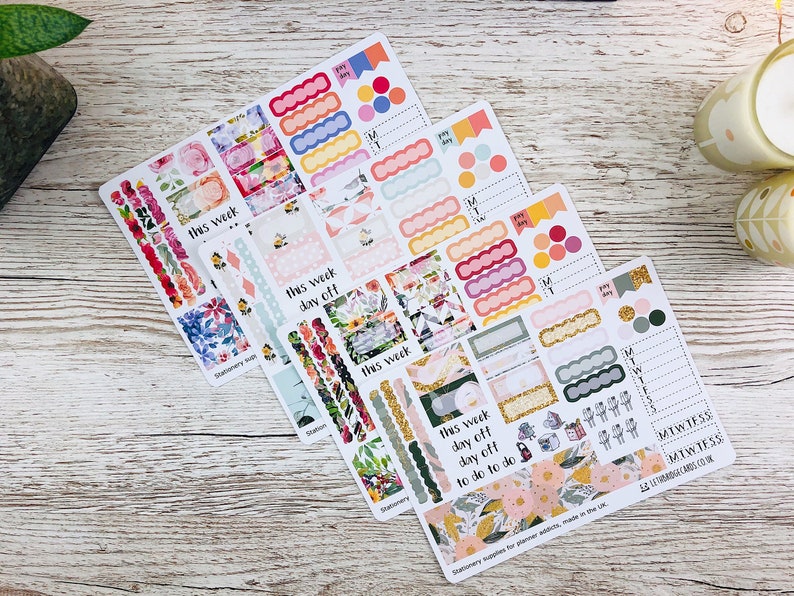 March Hobonichi Sticker Kit Hobonichi Weeks Kits Hobonich Etsy
