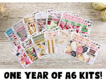 Hobonichi Techo Original Kits; Hobonich A6 Kits; Full year of kits; Monthly Kit; Weeks Sticker; Summer kit; Hobonichi Stickers