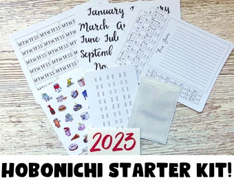 Hobonichi Starter Kit for Cousin & Weeks; Hobonichi Weeks Kits Hobonich Cousin Kits; Hobonichi Set Up Kit; Cousin Stickers
