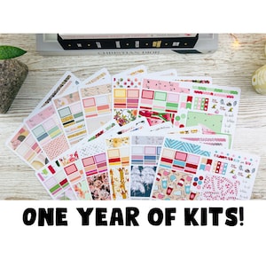 Kits Hobonichi Weeks; Kits Hobonich Cousin; Kits de um ano inteiro; Kit mensal; Adesivos de semanas; Kit de verão; Adesivos Hobonichi
