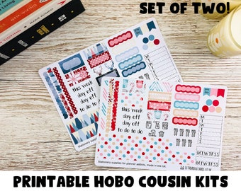 Christmas Hobonichi Cousin Weekly Kits; Fall Kit; Weekly Sticker Kit; Hobonichi Techo Sticker; Hobonichi Stickers; Printable Kit