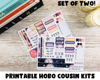 New Year Hobonichi Cousin Weekly Kits; Fall Kit; Weekly Sticker Kit; Hobonichi Techo Sticker; Hobonichi Stickers; Printable Kit