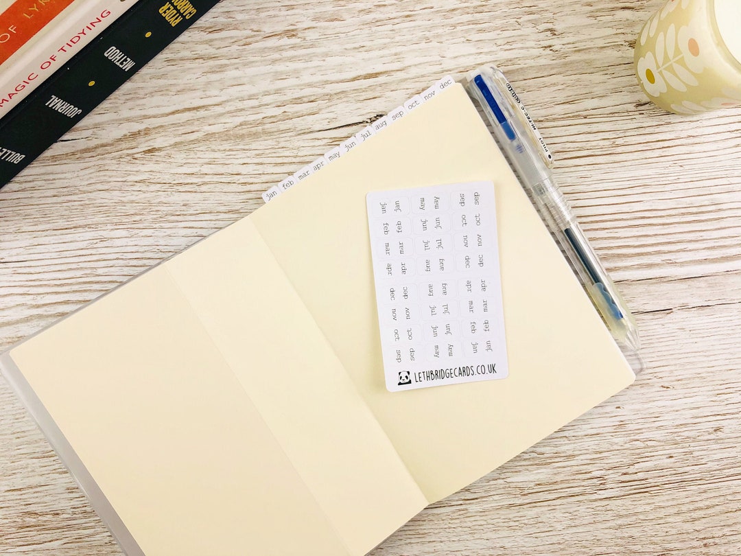 Mini Monthly Planner Tab Stickers Planner Top Tabs Index Tabs Planner