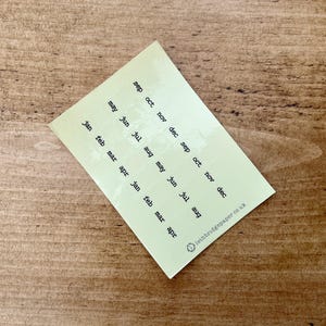 Monthly Planner Tab stickers; Clear Tabs; Planner Tabs; Index Tabs; Planner Stickers; Hobonichi Stickers; Calendar Tabs Clear Glossy