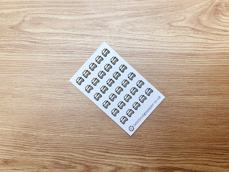May include: A sheet of white paper with black car stickers. The stickers are arranged in a grid pattern. The text "letbridgepaper.co.uk" is printed in the bottom right corner.
