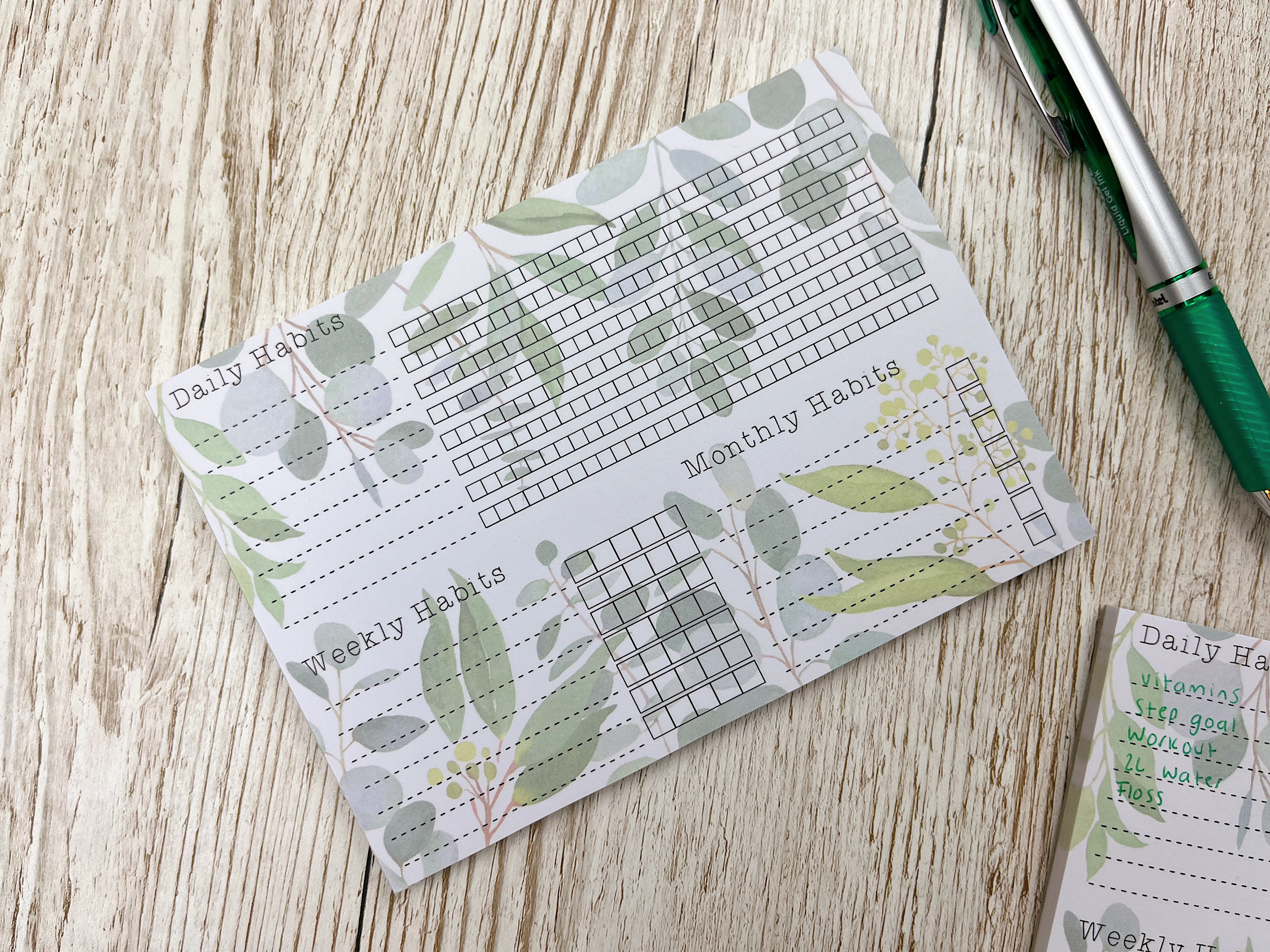 Track Note Pad Habit Tracker Notepad; A6 Notepad; Habit Tracking; Planner Insert - Etsy