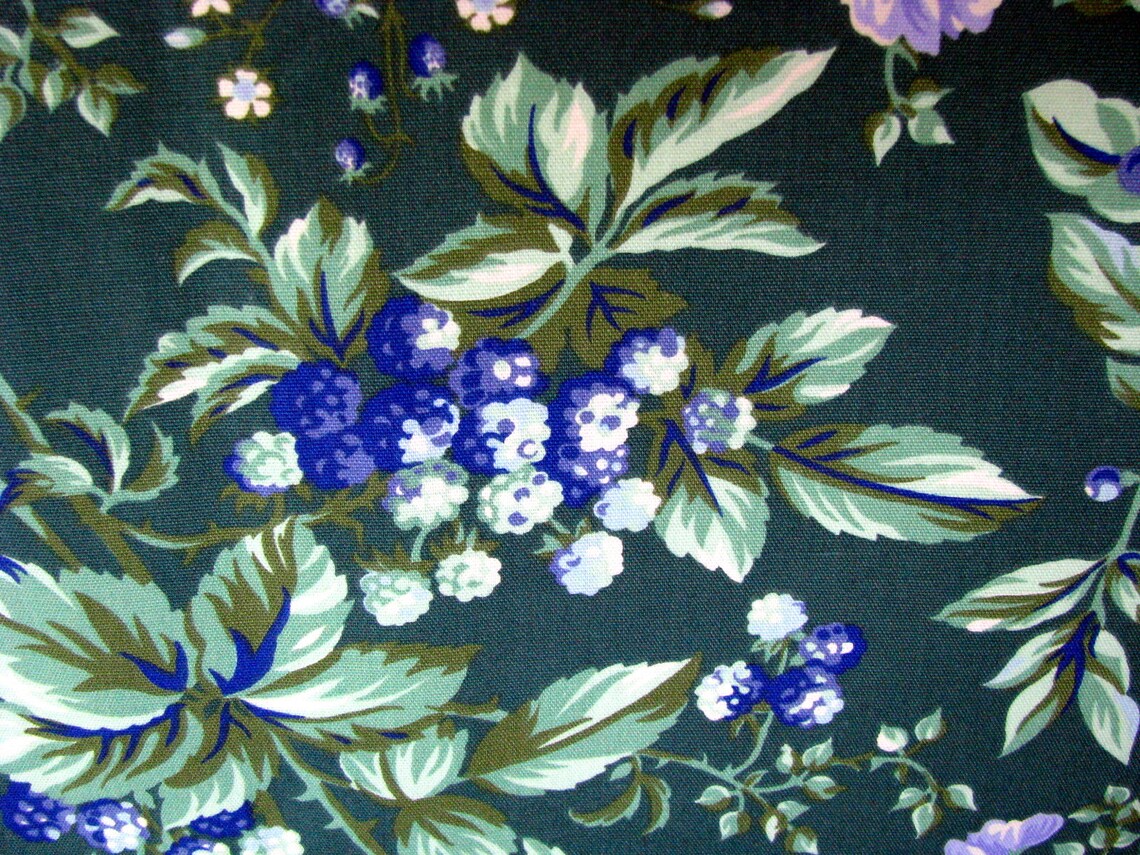 Laura Ashley Brambleberry Fabric Bramble Strawberry Fields Etsy