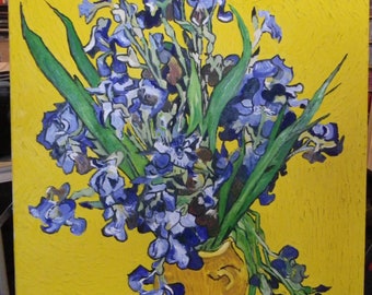 Iris from Vincent Van Gogh , copy of Van gogh,  french impressionism