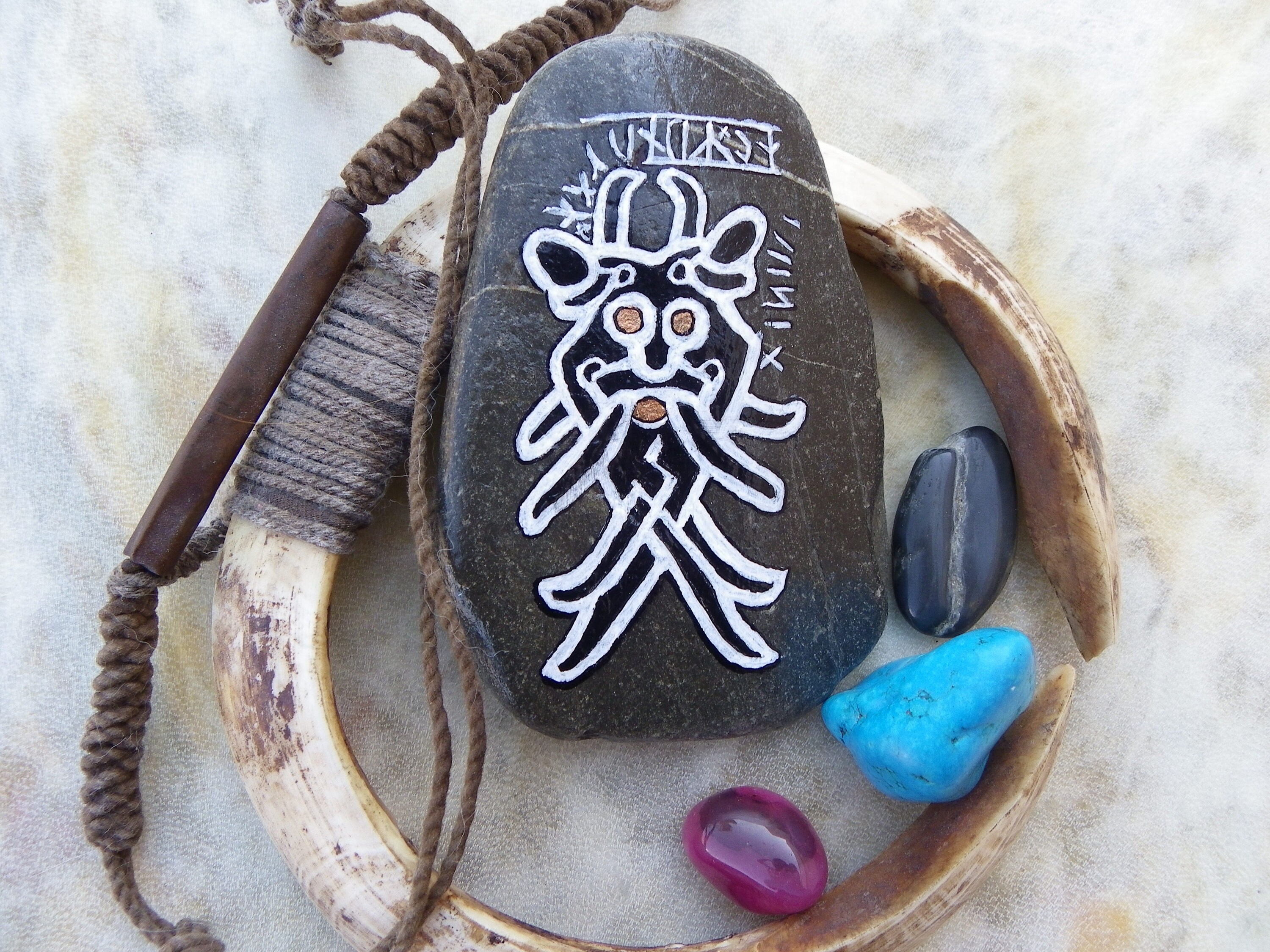 Viking Rune Stone of Aarhus Danmark Viking Art Painting on - Etsy UK