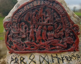 Wikinger-Runenstein, Wikinger-Götter.