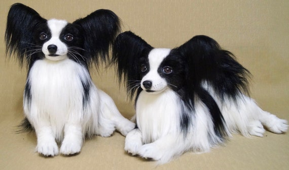 stuffed papillon dog