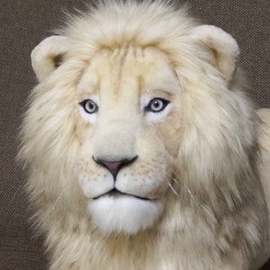 realistic stuffed lion