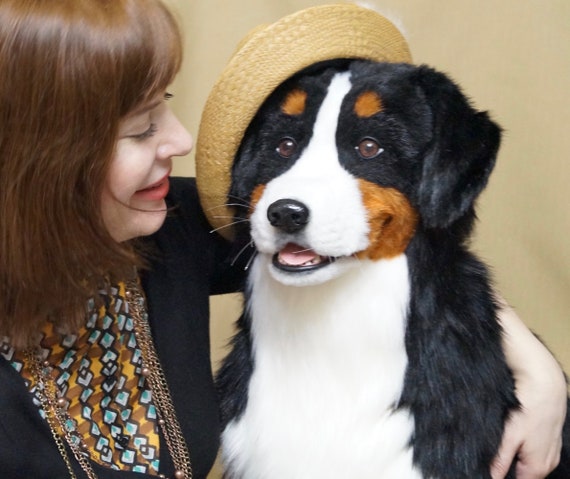 life size bernese mountain dog stuffed animal