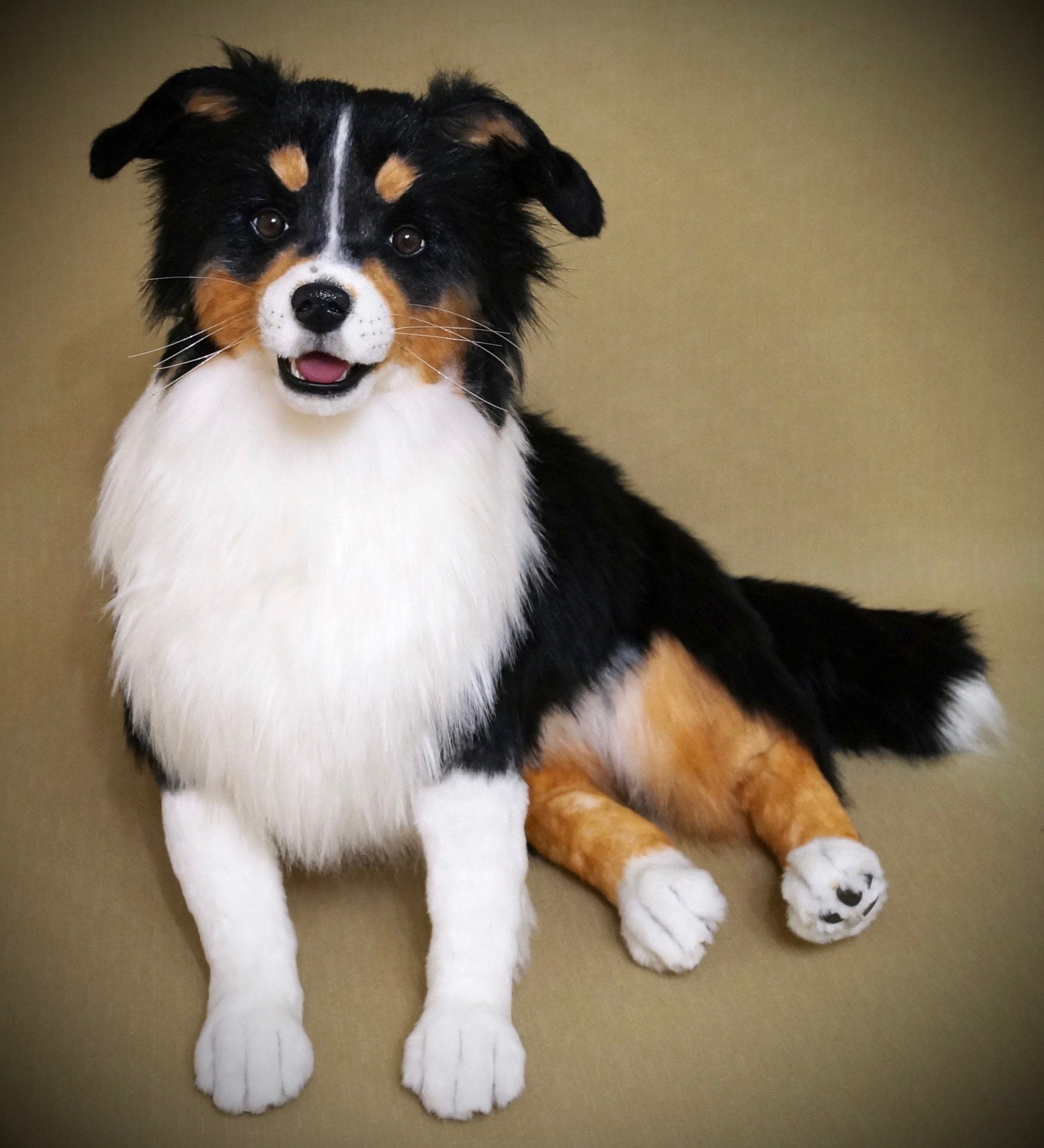 Preorder.Australian Shepherd Aussie dog. Artist stuffed Etsy