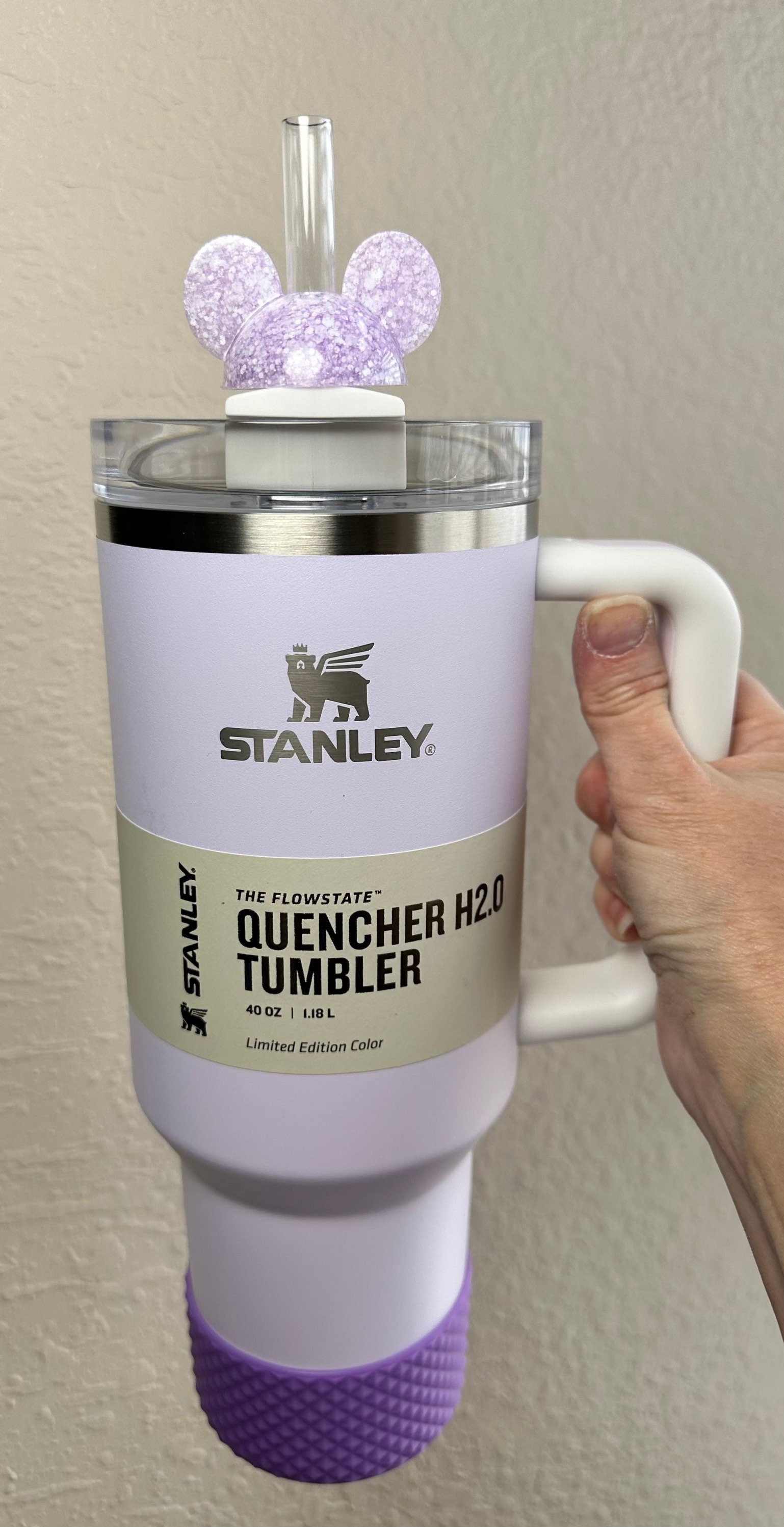 Stanley Tumbler Straw Cup Topper Drink Your Effing Water Blue Glitter –  Cutthroat's Great Wood
