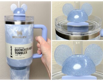 Chaos Coordinator Stanley Tumbler Straw Cup Topper Glitter Blue