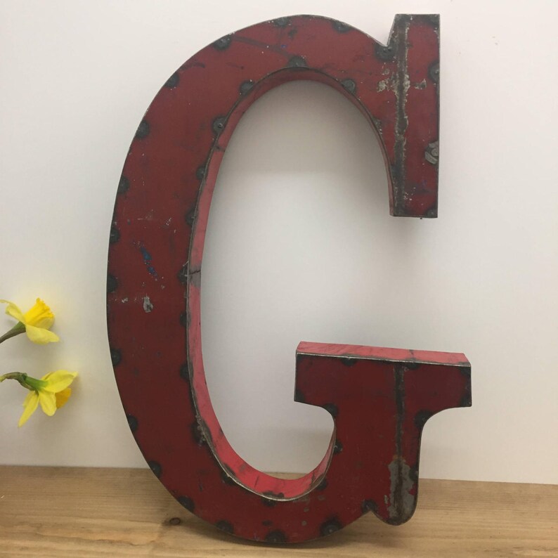 Large Metal Letter G Etsy