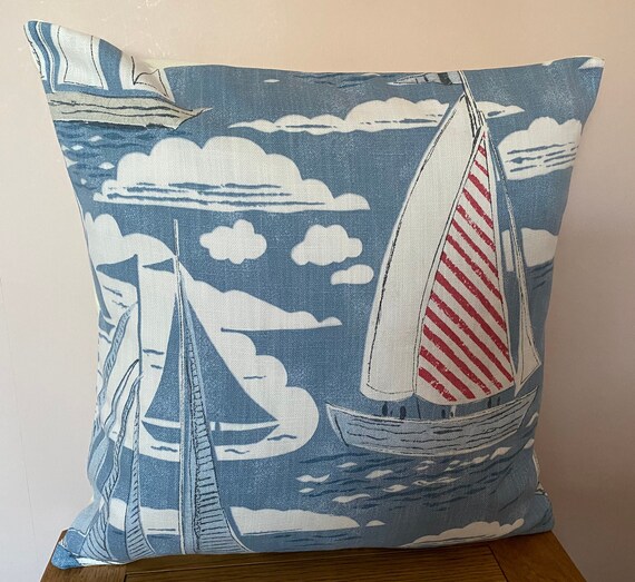 Sanderson SAILOR Linen/cotton Cushion Cover in Col. Etsy
