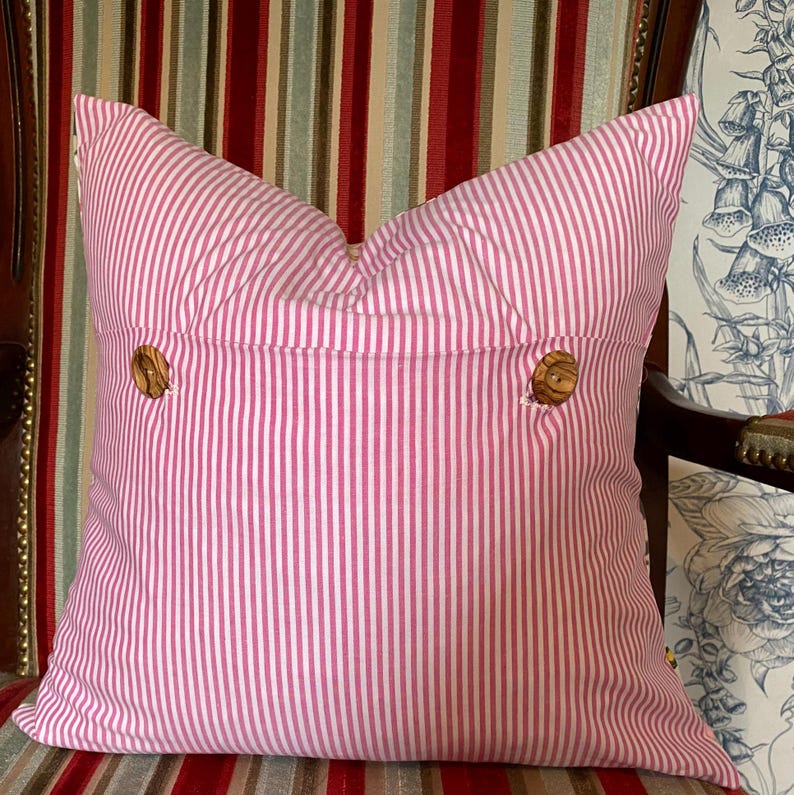 Cath Kidston PAINTED DAISY Pink Multi Cotton Cushion Cover 38cm Etsy UK