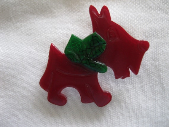 Totie The Dog Pin By French Designer Lea Stein - image 1