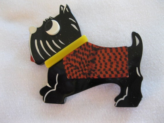 Scotty Scottie Terrier Dog Pin By French Designer… - image 1