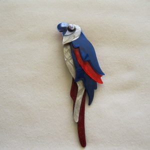 Kokokah The Parrot Pin By French Designer Lea Stein