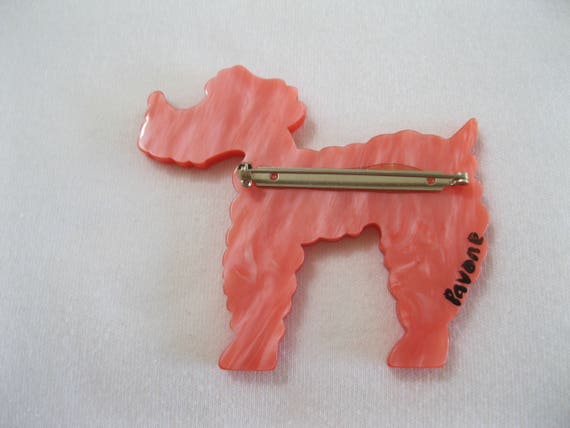 Pink French Poodle Dog Pin By French Designer Pav… - image 2