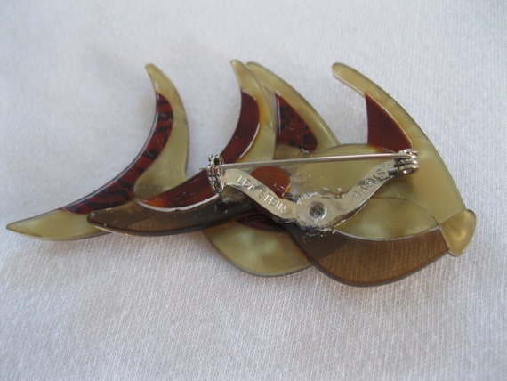 Pair Of Fish Pin By French Designer Lea Stein - image 3