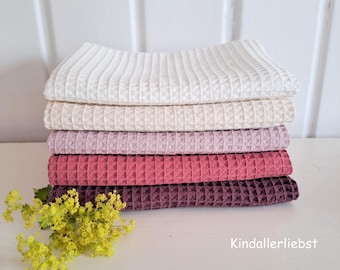 Towel guest towel tea towel waffle pique 100% cotton, various colors and sizes