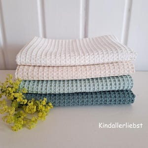 Towel guest towel tea towel waffle pique 100% cotton, various colors and sizes