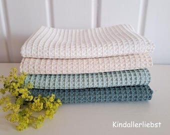 Towel guest towel tea towel waffle pique 100% cotton, various colors and sizes
